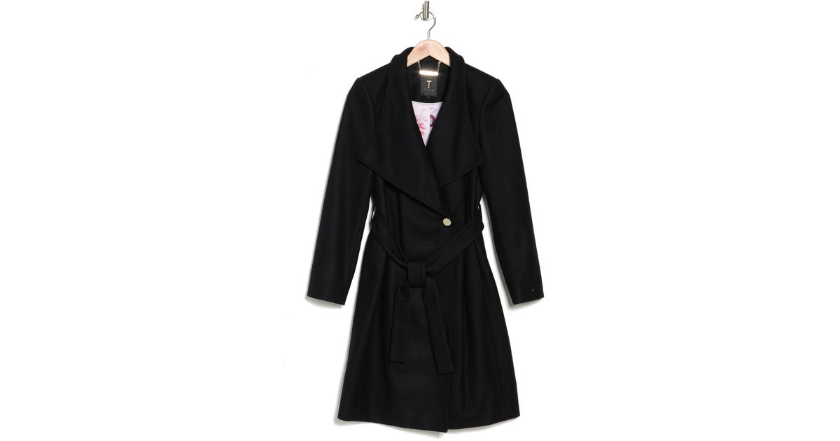 Ted baker top sandra coat black