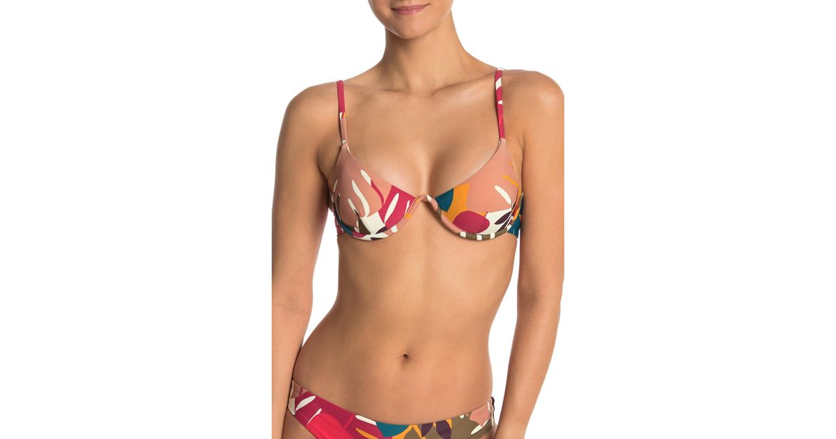 triangle underwire bikini top