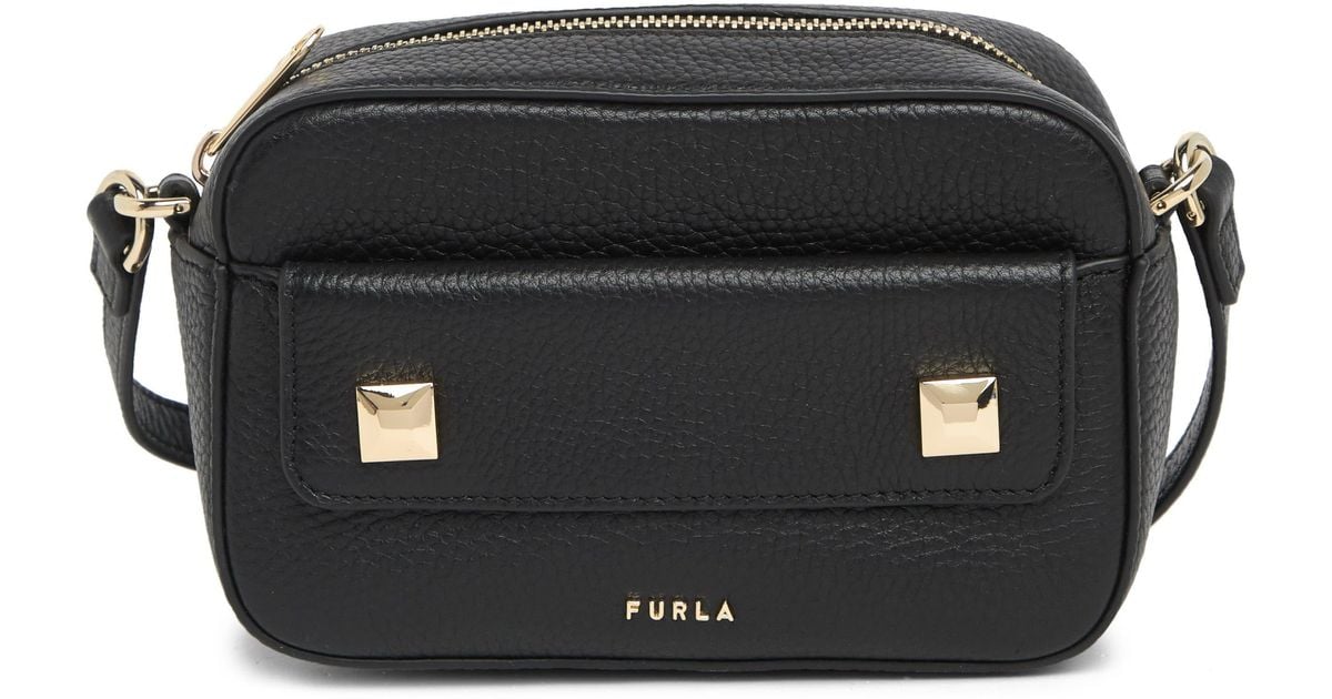 Furla Afrodite Mini Camera Crossbody Bag In Nero At Nordstrom Rack in