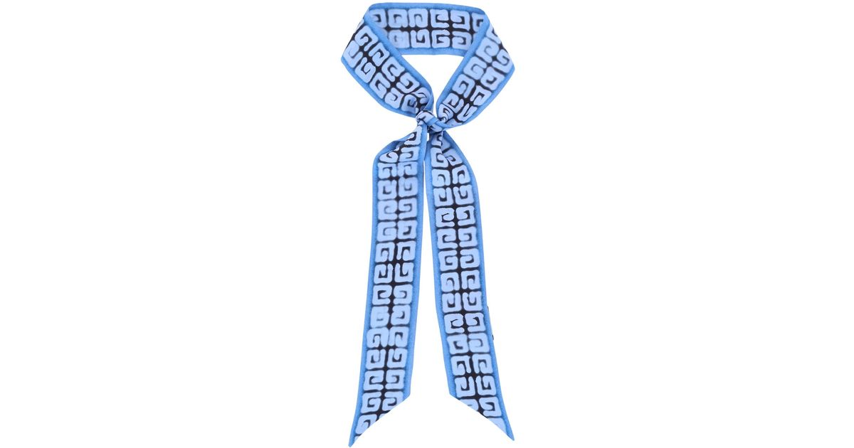 Givenchy Chito Print Silk Scarf in Blue Lyst