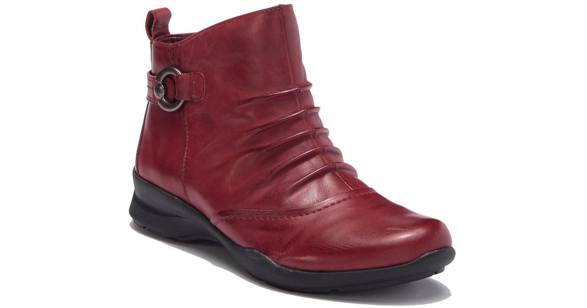 kaymeen leather ankle booties