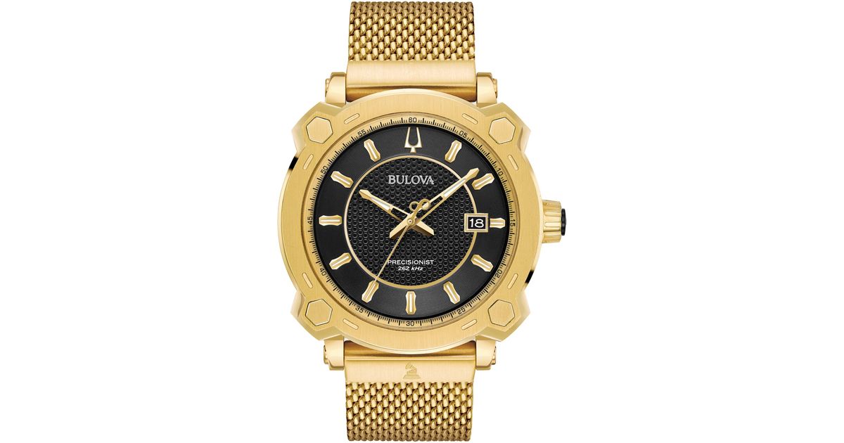 Bulova Precisionist Grammy Awards Edition Mesh Strap Watch in Metallic