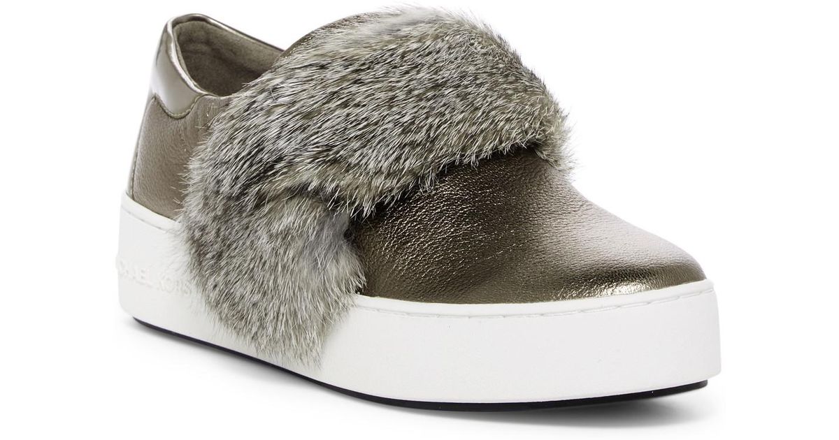 michael kors rabbit fur sneakers