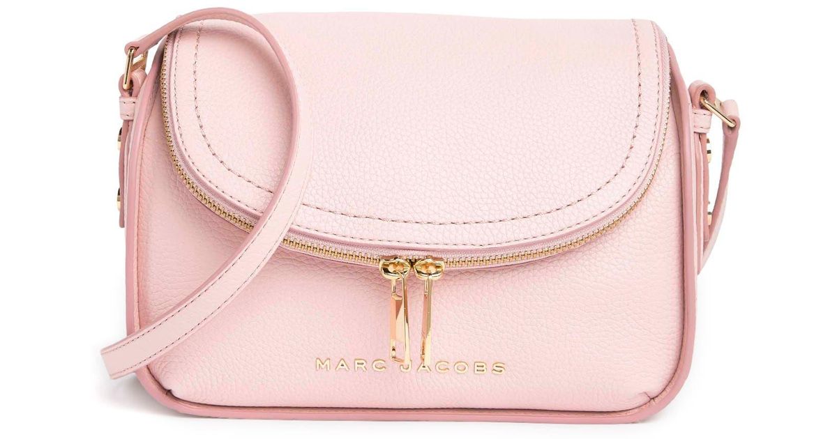 Marc Jacobs The Groove Leather Mini Messenger Bag In Peach Whip At