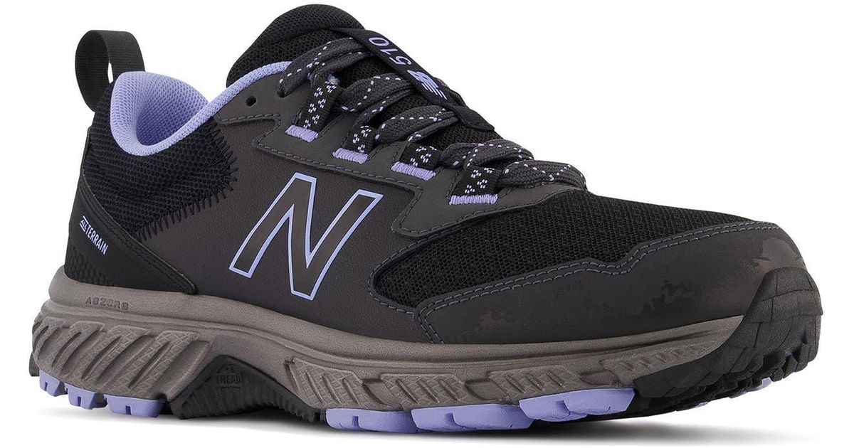 New Balance 510 Sneaker In Black/purple At Nordstrom Rack Lyst