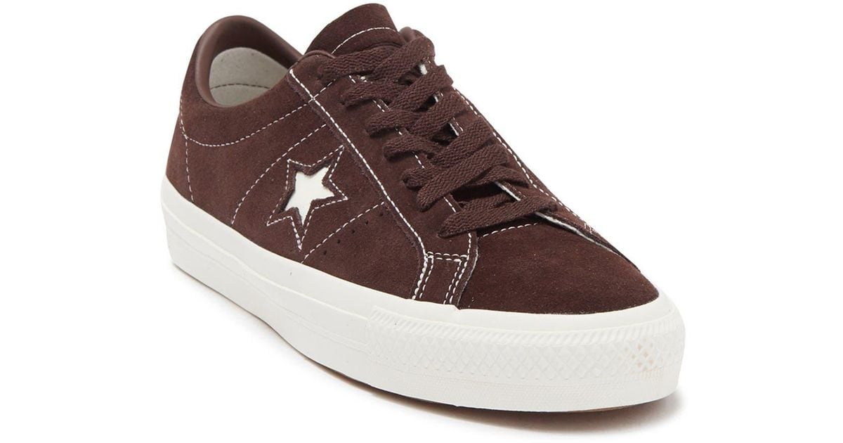 Converse Suede One Star Pro Oxford Sneaker in Brown for Men | Lyst