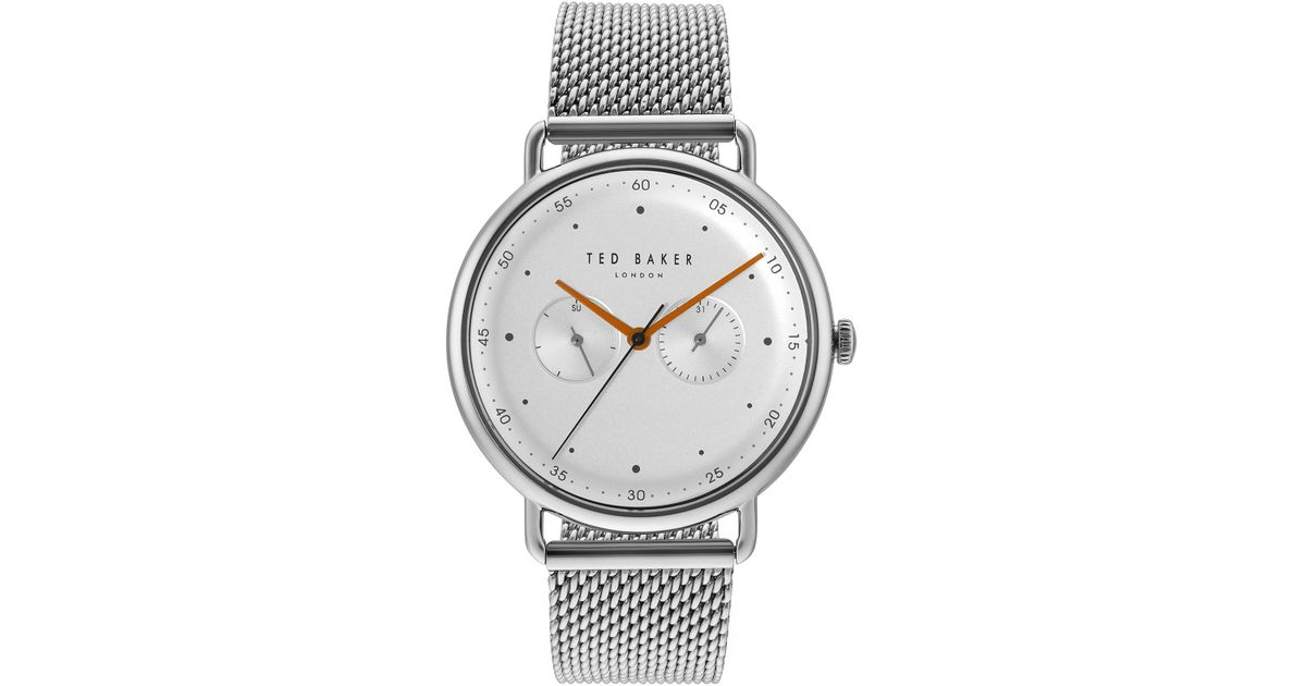 Ted Baker Men's George Mesh Watch, 40mm in Metallic for Men - Lyst