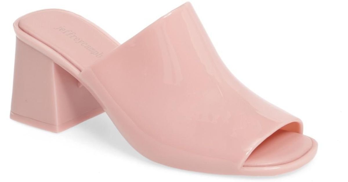 jeffrey campbell petra jelly block heel mule