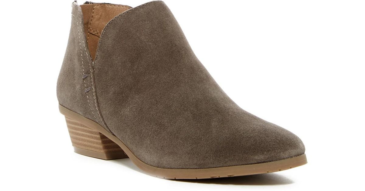 kenneth cole reaction women's side way low heel ankle bootie boot