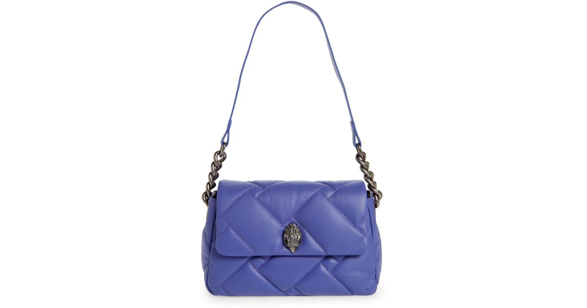 Kurt Geiger Medium Kensington Soft Quilted Leather Shoulder Bag In Light/pastel Purple At