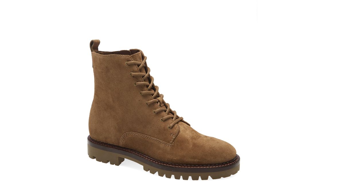Vince Cabria Lug Water Resistant Lace-up Boot In Dk Wheat- Dm At ...