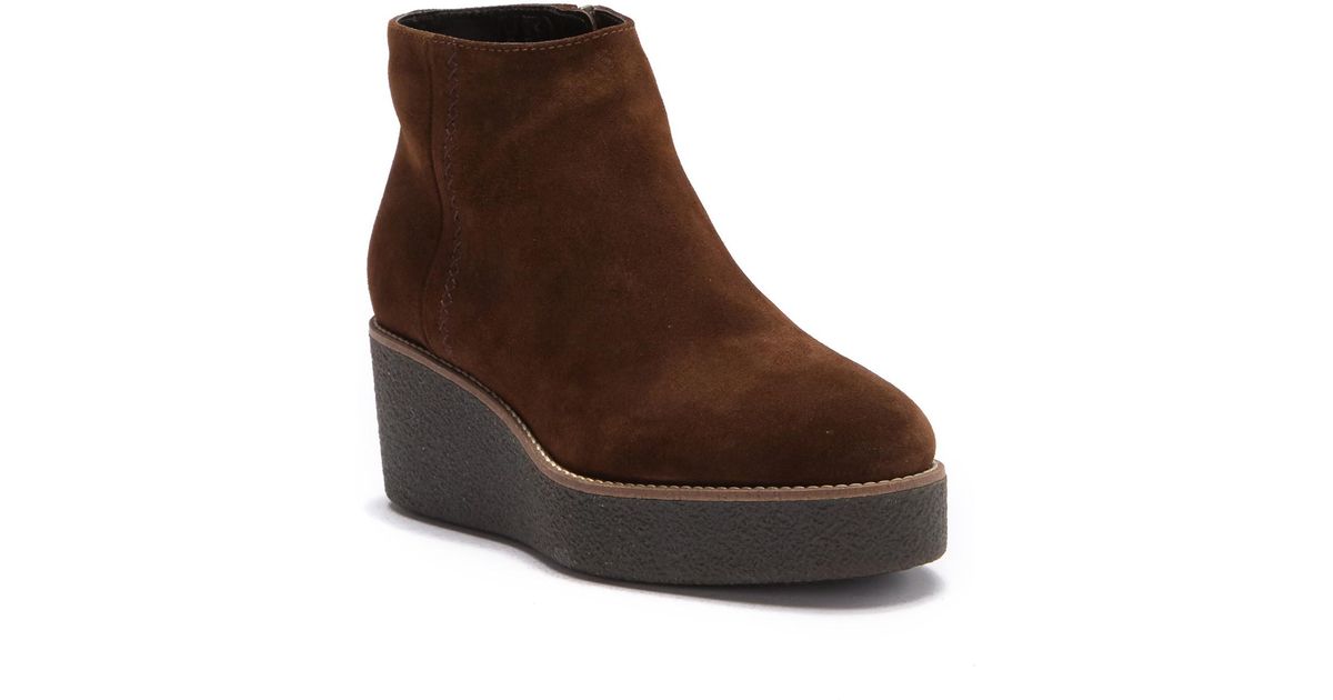 Aquatalia Vina Suede Platform Bootie in 