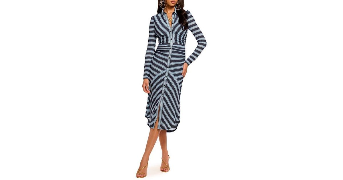 knee length dresses for ladies Sail to Sable Flutter Sleeve Midi Dress in Red Tartan Small main image 1