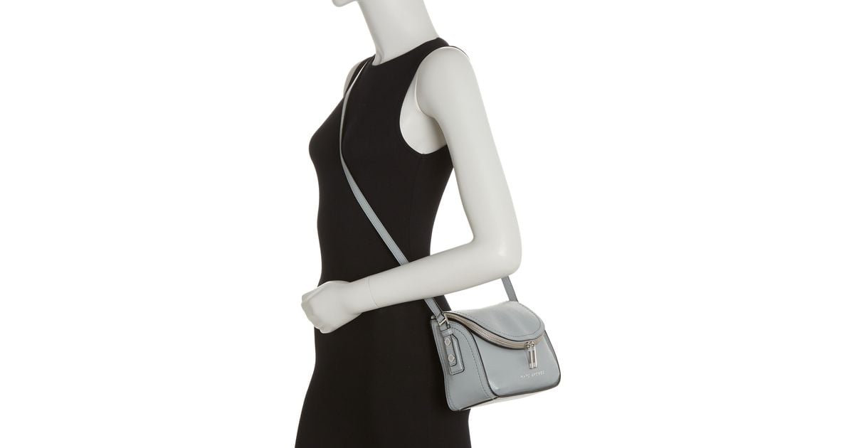Marc Jacobs The Groove Leather Mini Messenger Bag In Rock Grey At ...