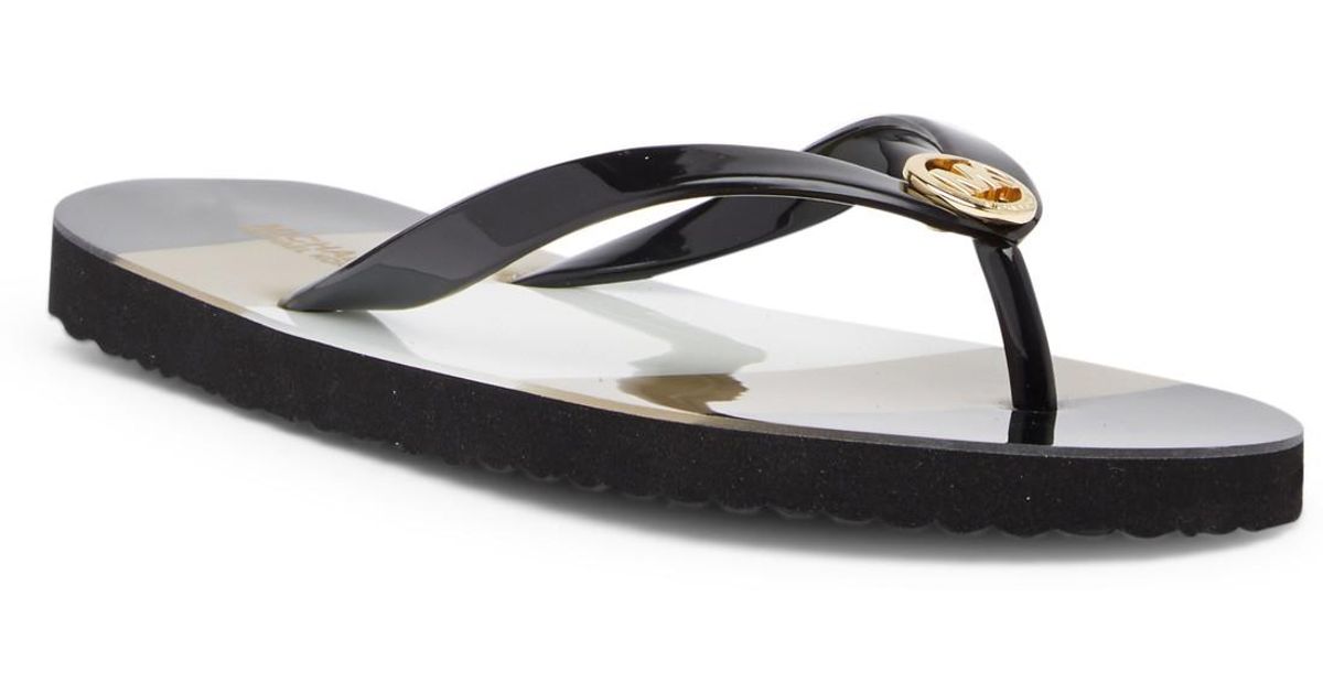shiny flip flops