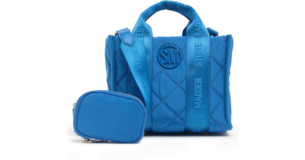 Steve Madden Synthetic Minnie Nylon Crossbody Bag In Blue Sapphire At