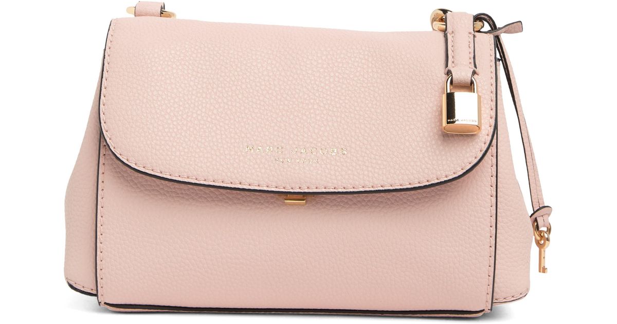 Marc Jacobs Mini Boho Grind Leather Shoulder Bag In Peach Whip At ...