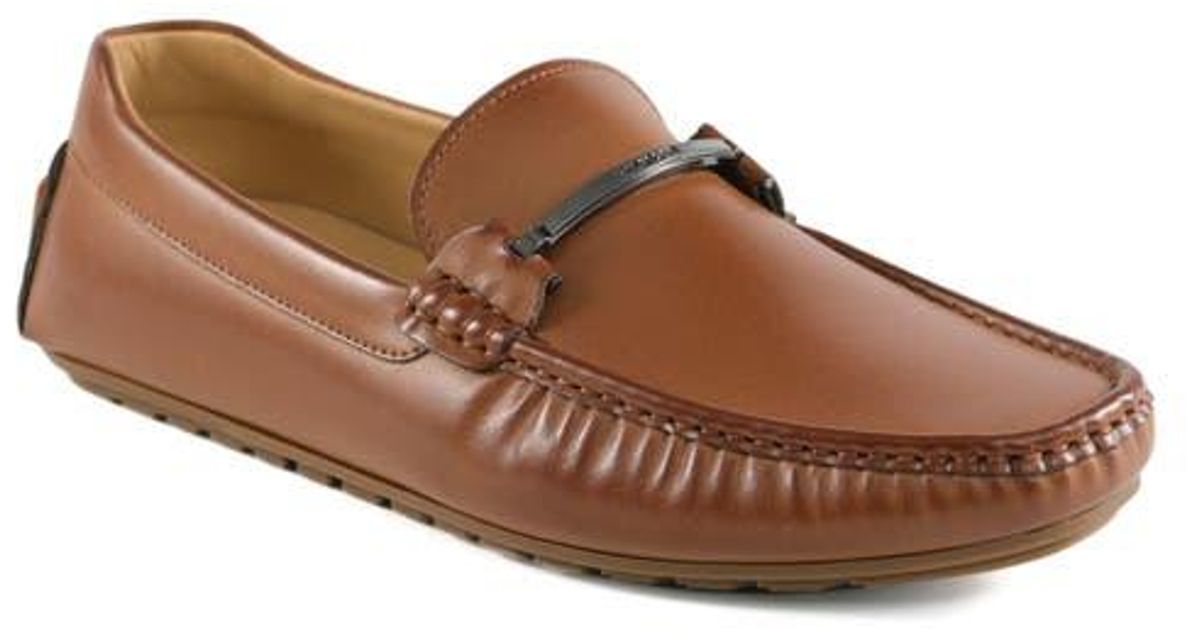 Tommy Hilfiger Repon Driver Loafer in Brown for Men | Lyst