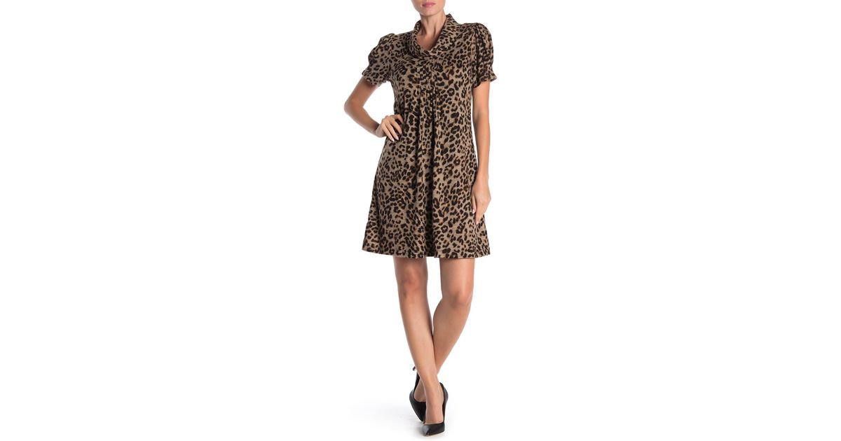 eliza j leopard dress
