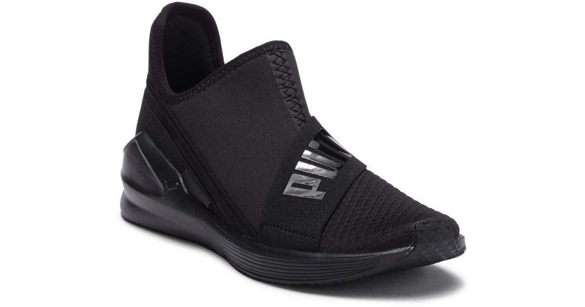 PUMA Fierce Slip-on Sneaker in Black - Lyst