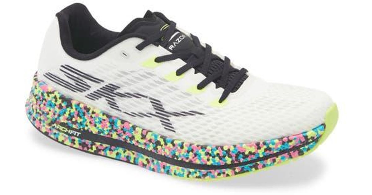 Skechers Go Run Razor 5 Running Shoe in White for Men | Lyst