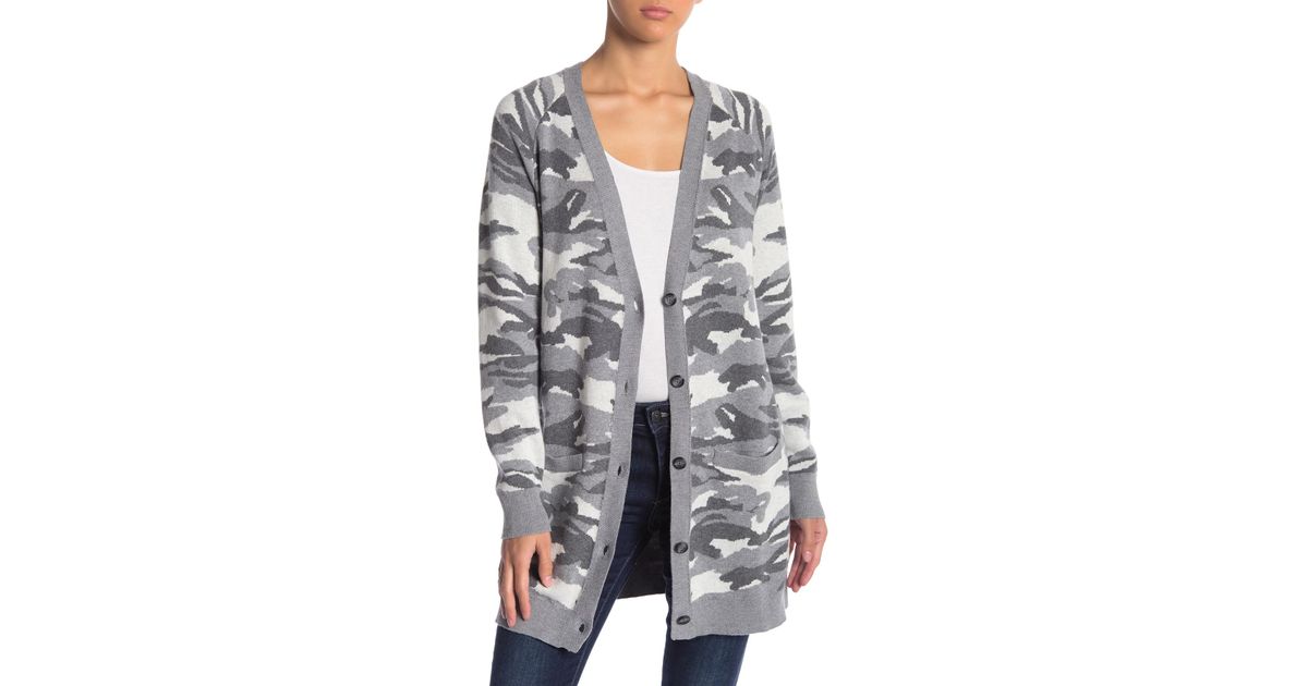 lucky brand camo cardigan