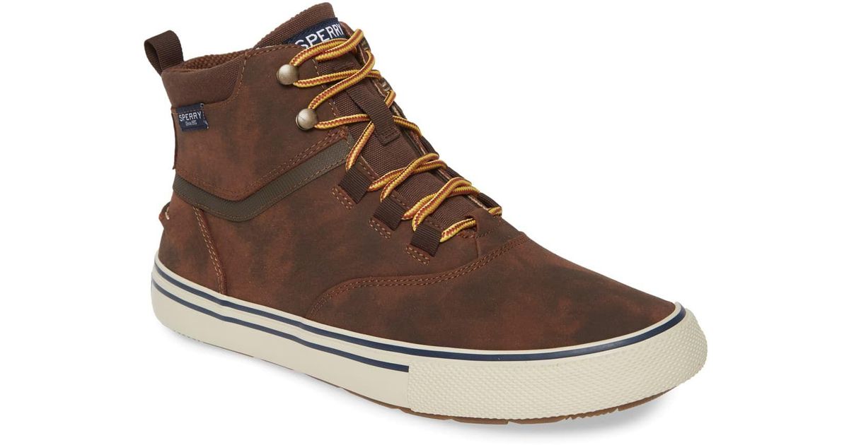 Sperry Top-Sider Striper Ii Storm Waterproof Sneaker Boot in Brown/Tan (Brown) for Men - Lyst