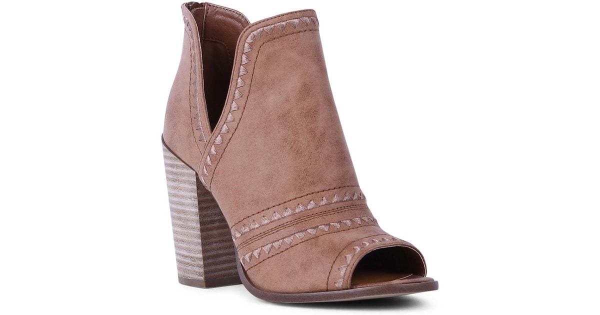 report peep toe booties
