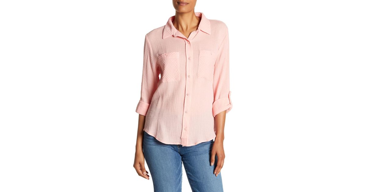Sanctuary Cotton Steady Boyfriend Shirt 