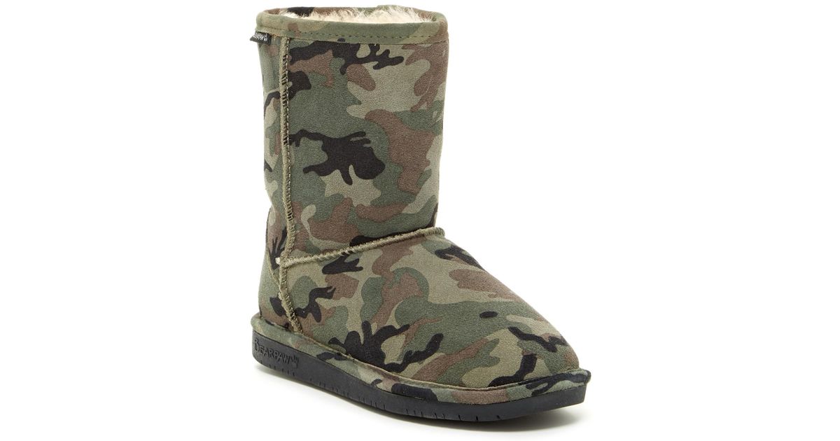 green bearpaw boots
