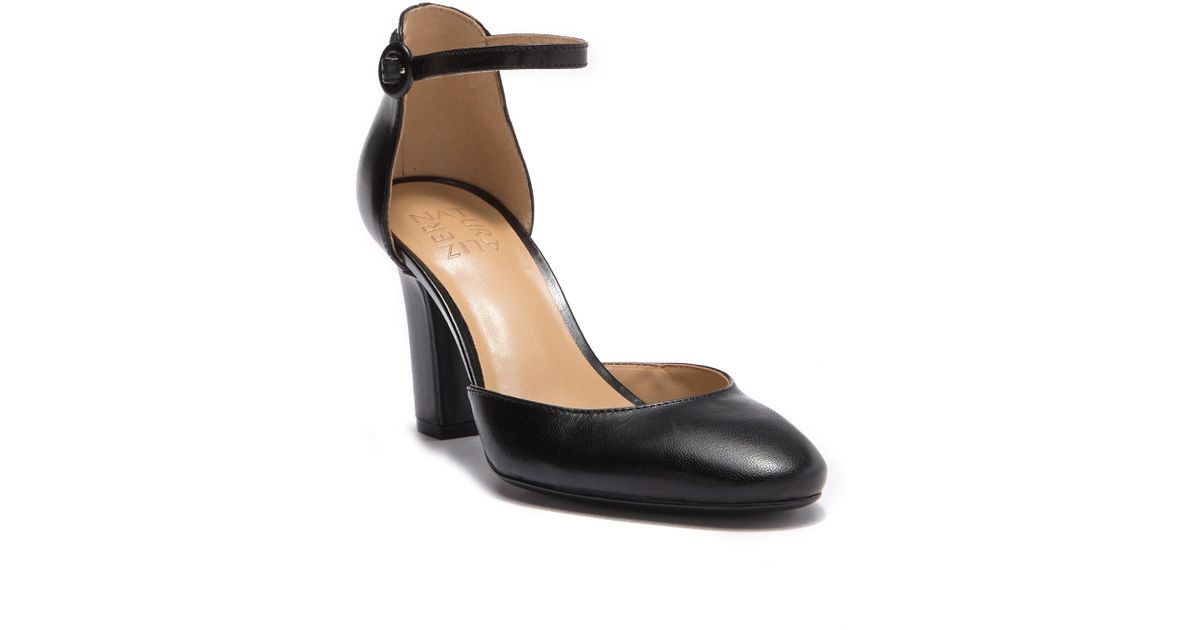 wide pumps with ankle strap