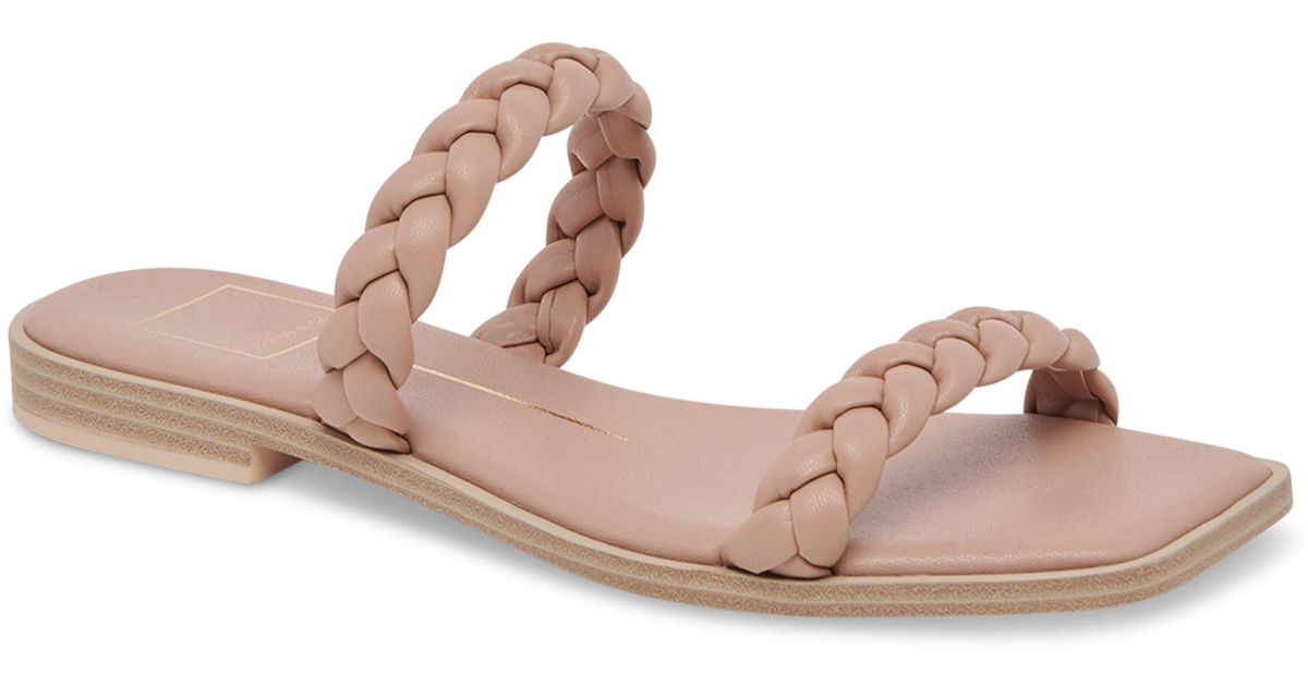 Dolce Vita Indre Square Toe Braided Sandal in Pink | Lyst