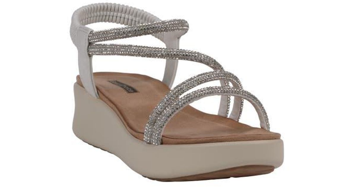 Gc Shoes Sol Comfort Platform Sandal in Metallic | Lyst