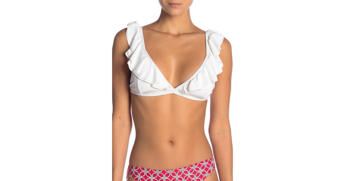 Michael Kors Synthetic Ruffle Bikini 