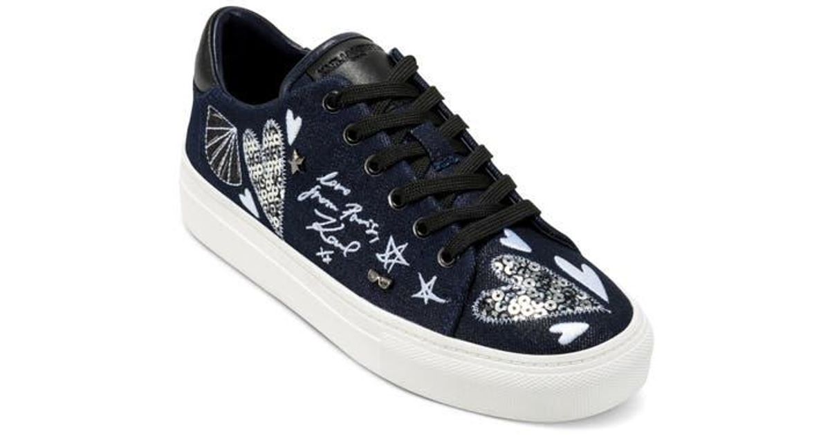 KARL LAGERFELD Cate Ikonic Sneaker in Black | Lyst
