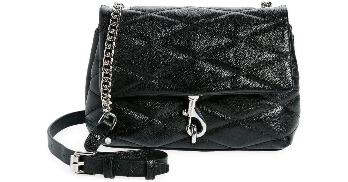 Rebecca Minkoff Edie Diamond Quilt Leather Crossbody Bag in 