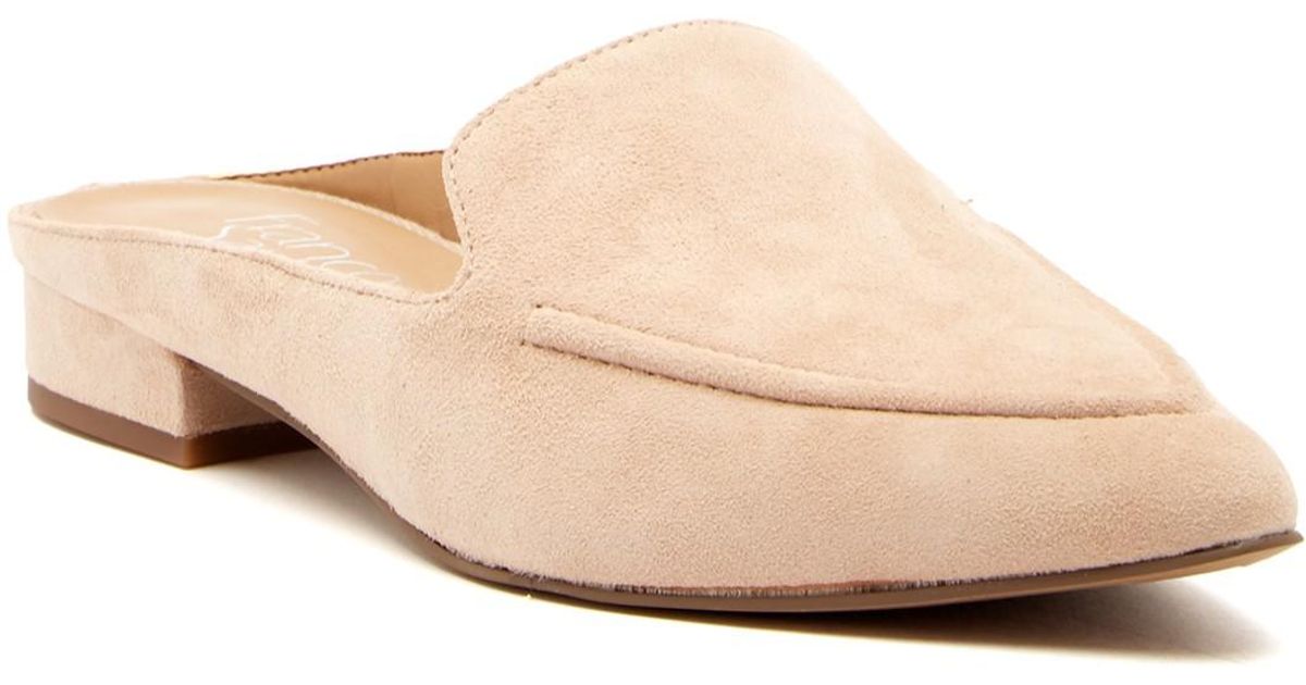 franco sarto suede mules