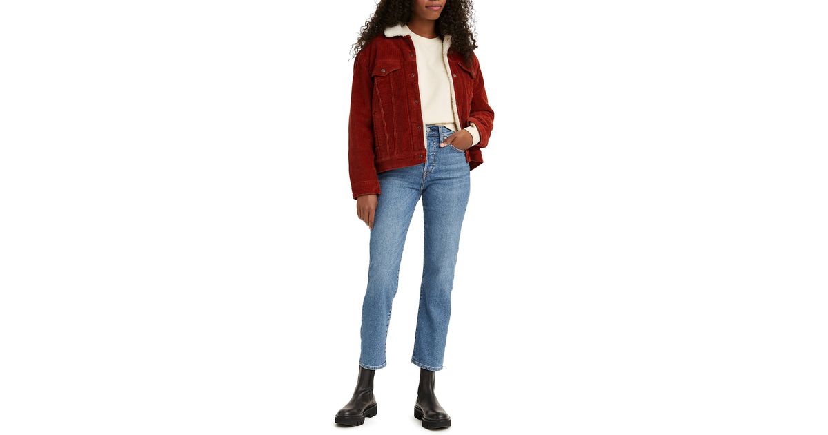 Denim Levis Wedgie Straight Leg Jeans 