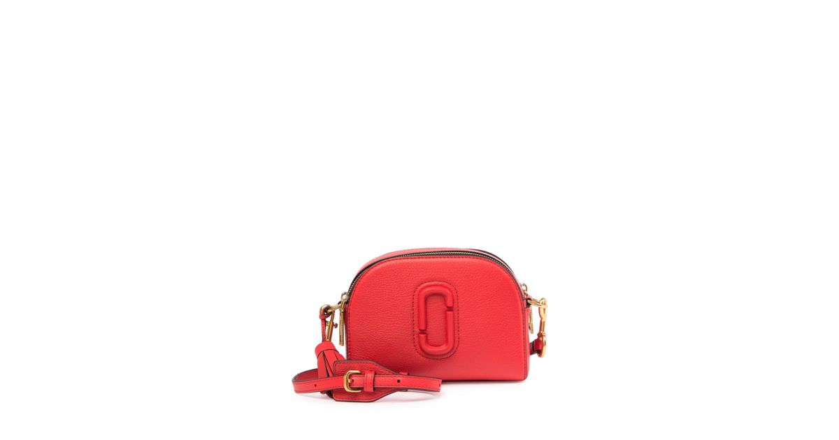 Marc Jacobs Shutter Leather Crossbody Bag in Red | Lyst