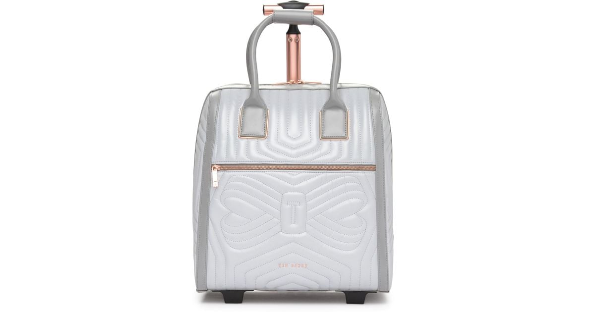 silver travel bag
