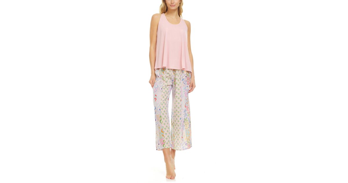 Flora Nikrooz Nadia Crepe Pajamas in White Lyst
