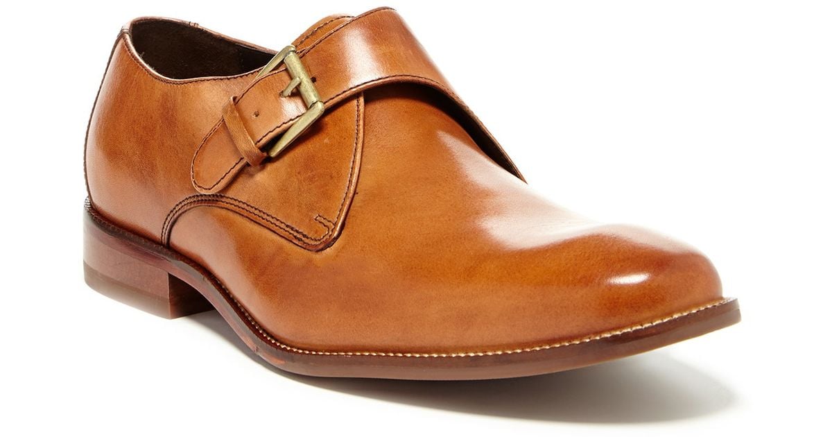 cole haan monk strap brown