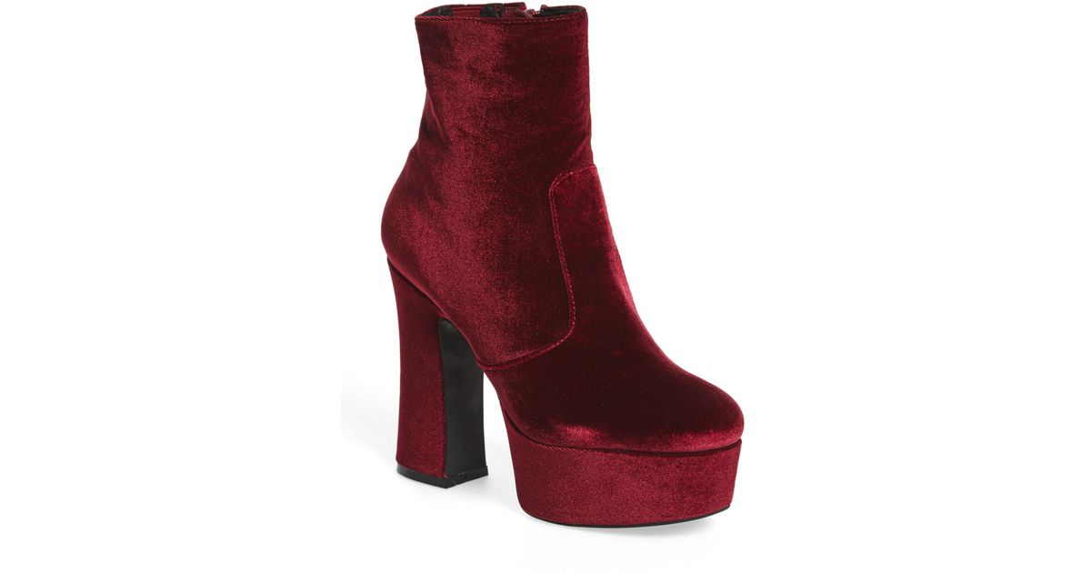 block heel platform booties
