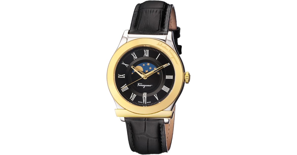 ferragamo moonphase watch