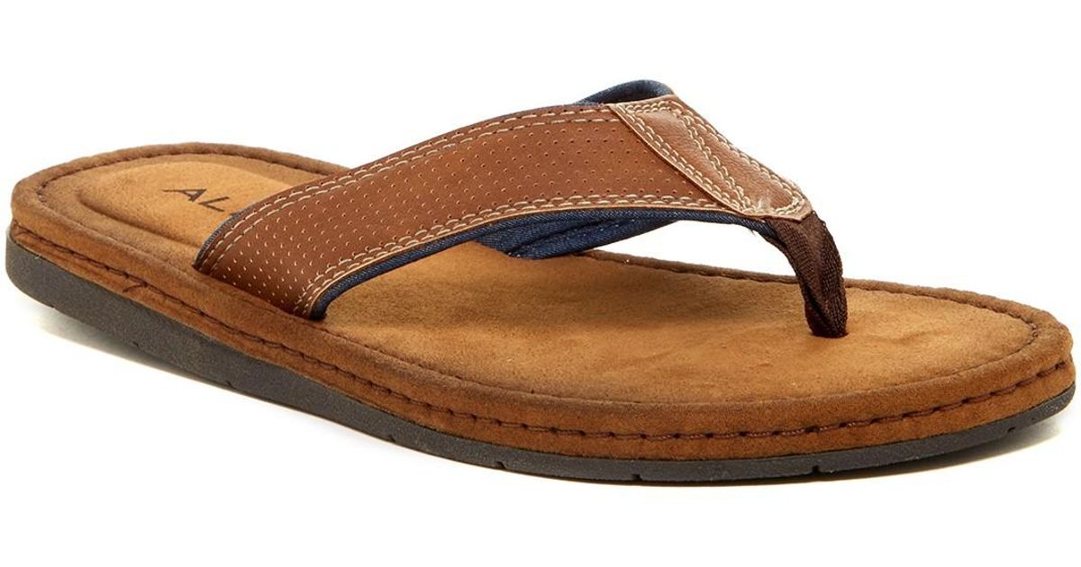 Aldo Leonio Flip-flops in Brown for Men | Lyst
