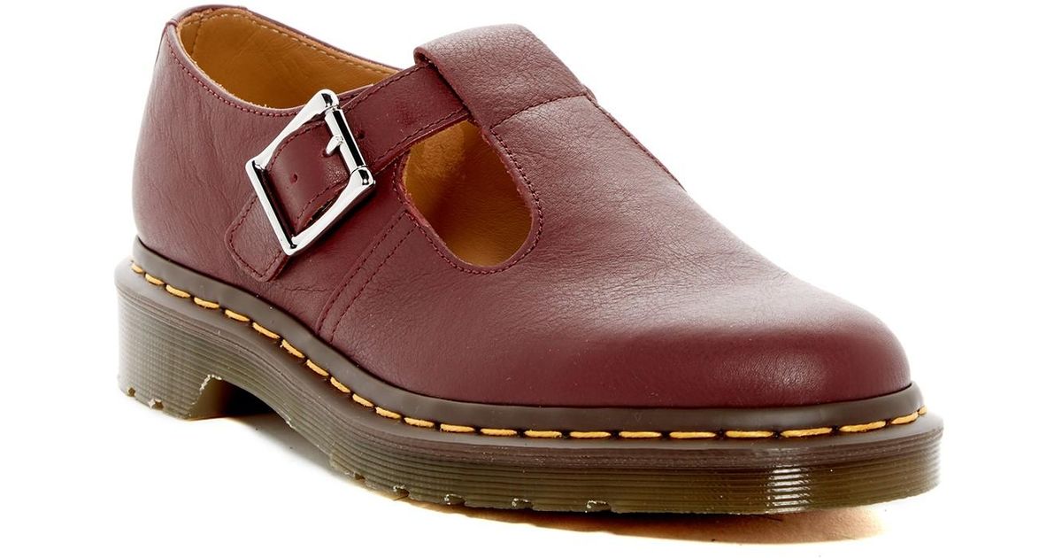 Dr. Martens Polley Mary Jane Flat in Red | Lyst