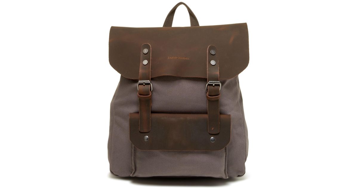 james campbell leather backpack