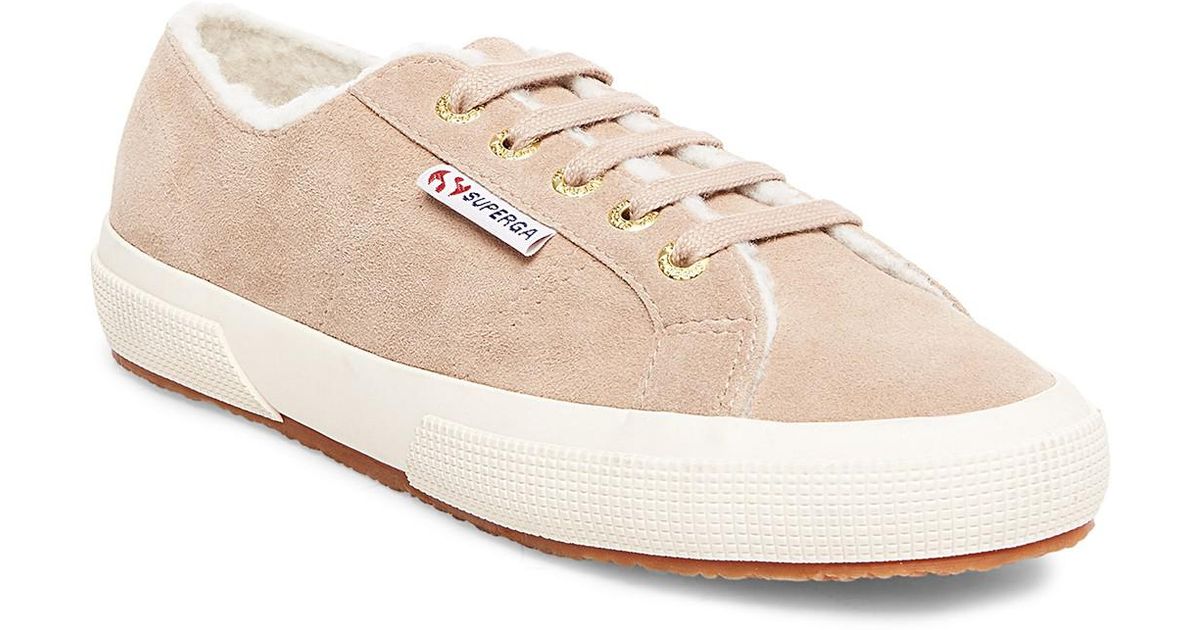 superga faux fur lined sneakers