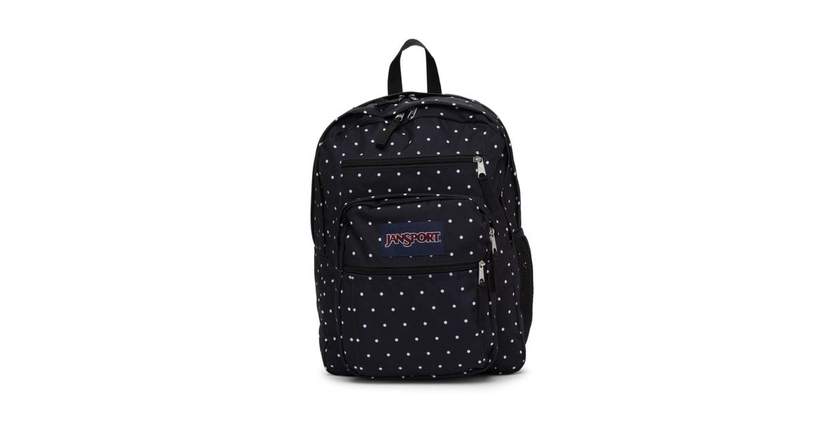 black and white polka dot jansport backpack