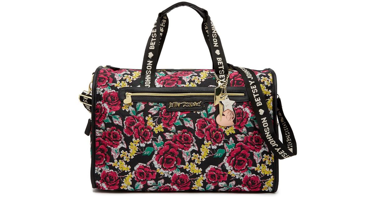 betsey johnson duffle bag